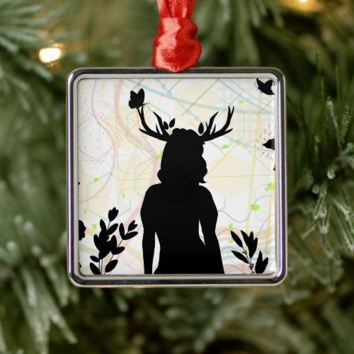 Wild With Nature Metal Ornament