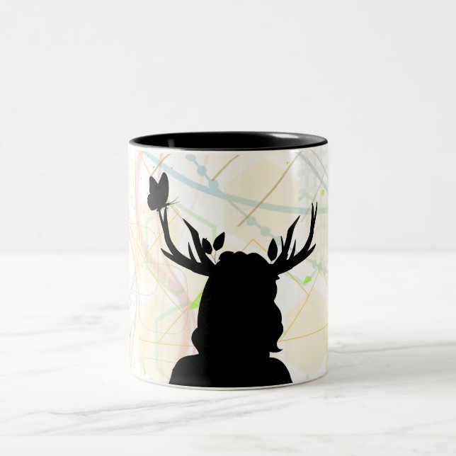 Wild With Nature Two-Tone Coffee Mug (Center)