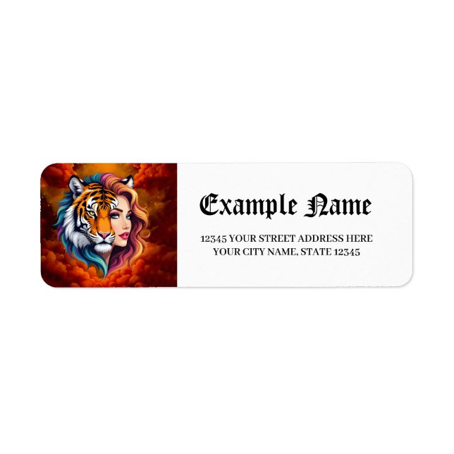 Wild Within – Tiger Spirit Goddess.  Label (Front)
