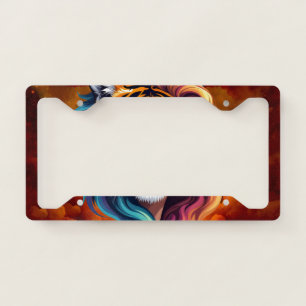 Wild Within – Tiger Spirit Goddess. License Plate Frame