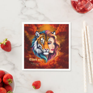 Wild Within – Tiger Spirit Goddess. Napkins