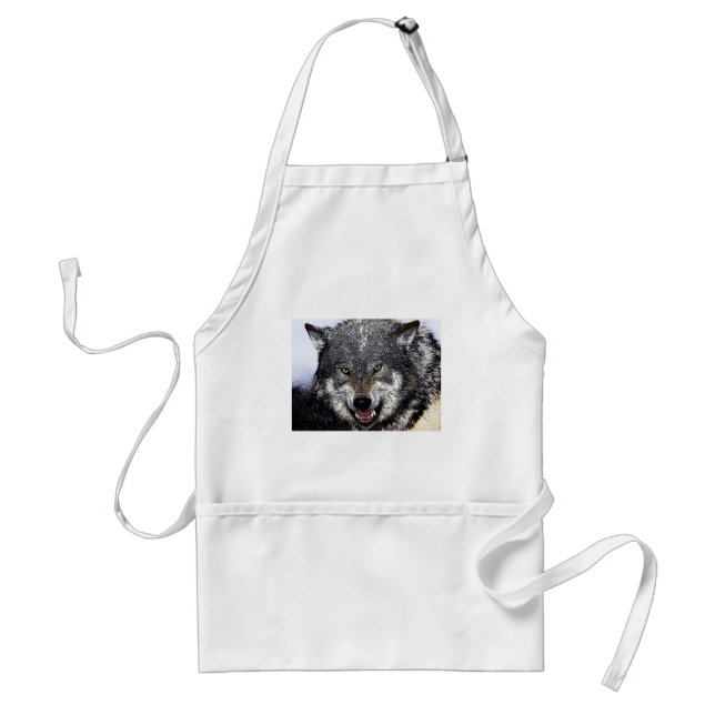 Wild Wolf Adult Apron (Front)
