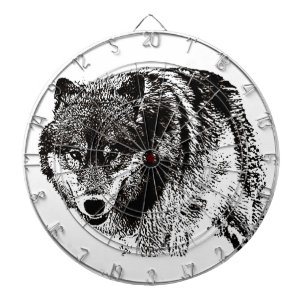 Wild Wolf Dartboard