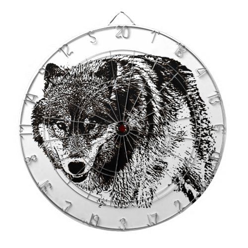 Wild Wolf Dartboard