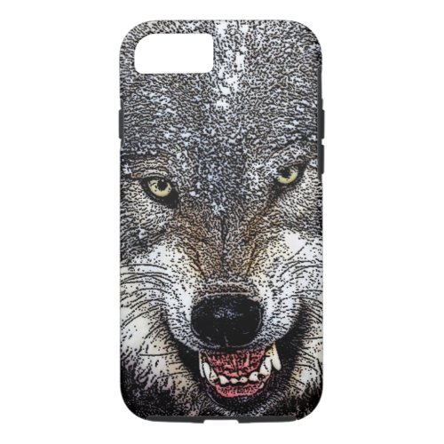 Wild Wolf Eyes iPhone 87 Case