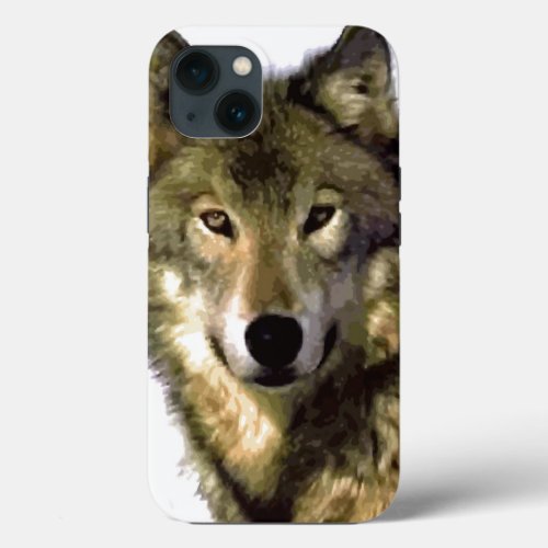 Wild Wolf Eyes iPhone 13 Case