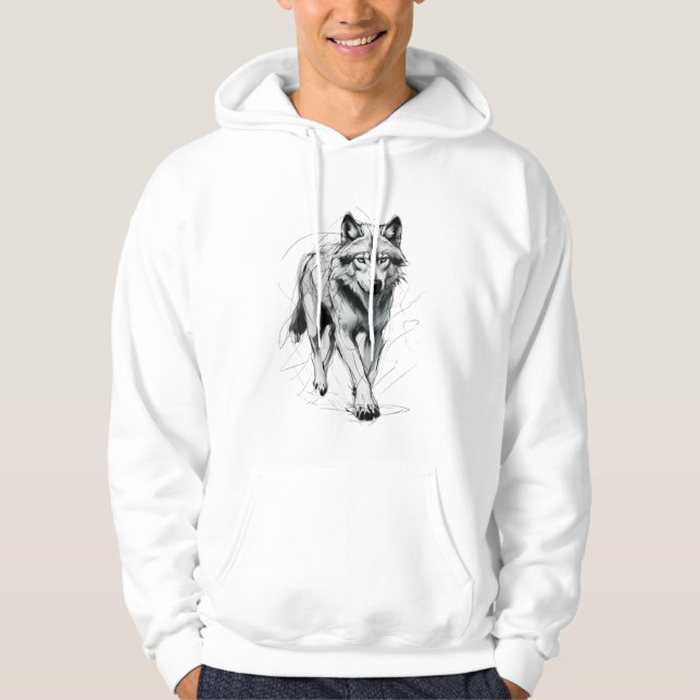 Wild wolf Hoodies (Front)