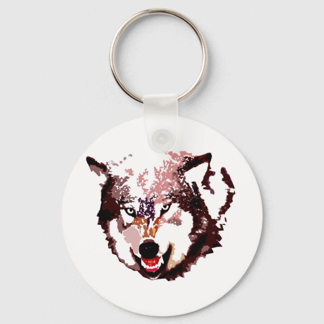 Wild Wolf Keychain (Front)
