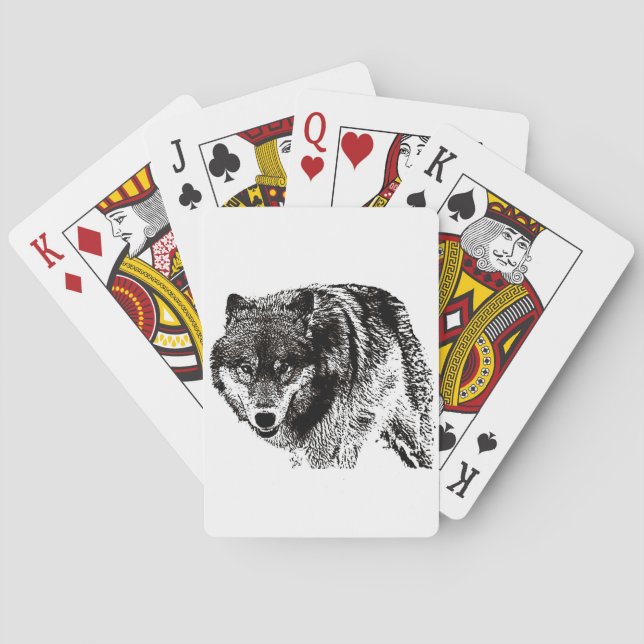 Wild Wolf Poker Cards (Back)