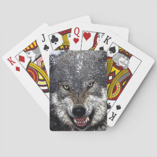 Wild Wolf Poker Cards