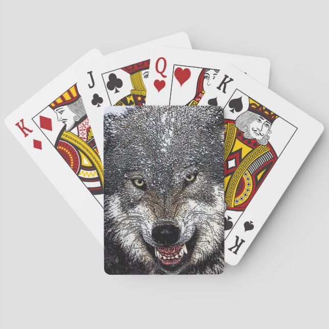 Wild Wolf Poker Cards (Back)