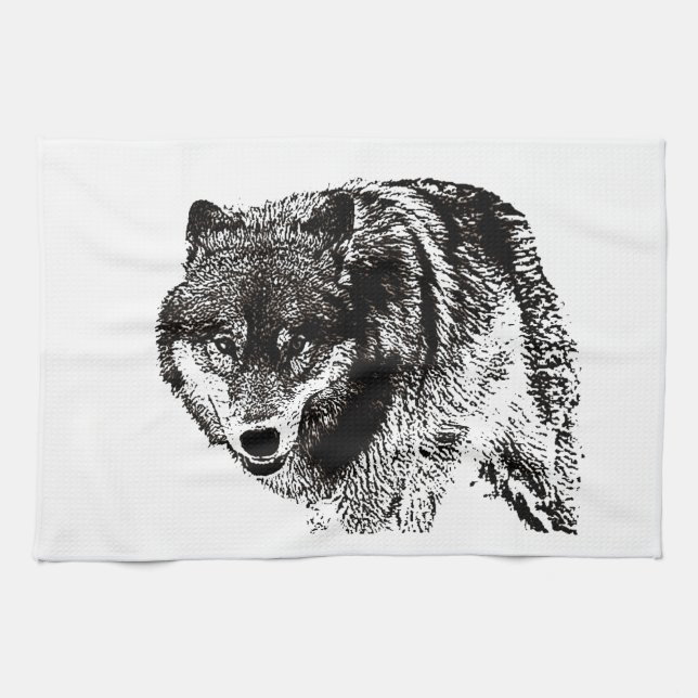 Wild Wolf Towel (Horizontal)