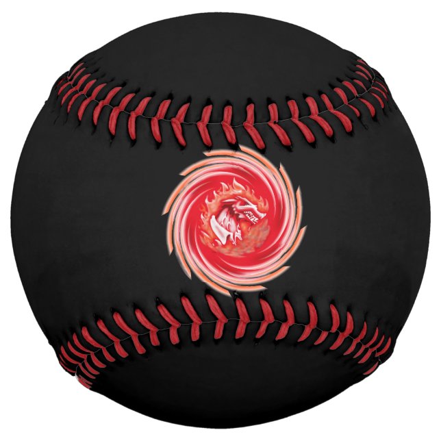 Wild Wolf Whirling black softball (Front)
