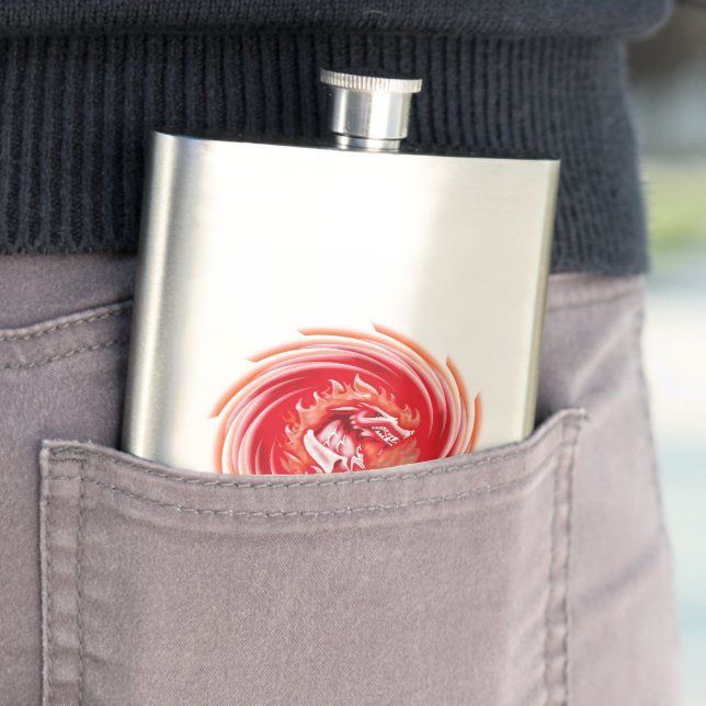  Wild Wolf Whirling stainless steel flask (In Situ)