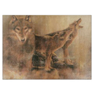 Wild Wolves Cutting Board