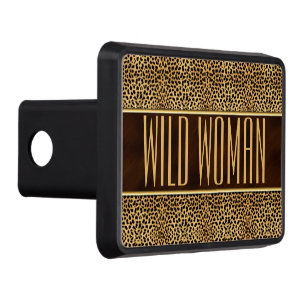 Wild Woman Cheetah Print Trailer Hitch Cover