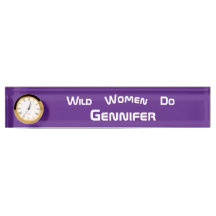 Wild Women Do Modern Trendy Clock