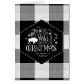 Wild Wonderful Christmas Black Buffalo Plaid ID604 (Front)