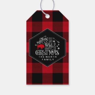 Wild Wonderful Christmas Red Buffalo Plaid ID604