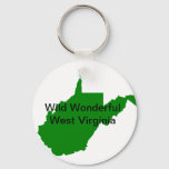 Wild Wonderful West Virginia Keychain at Zazzle