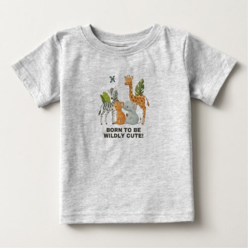 Wild Wonders Adorable Baby Safari Tee Baby T_Shirt