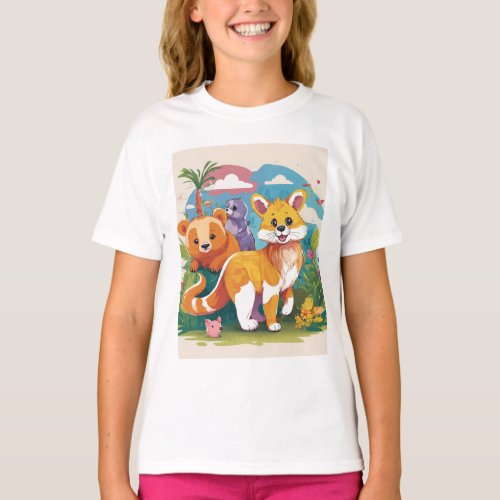  Wild Wonders Animal Friends T_Shirt