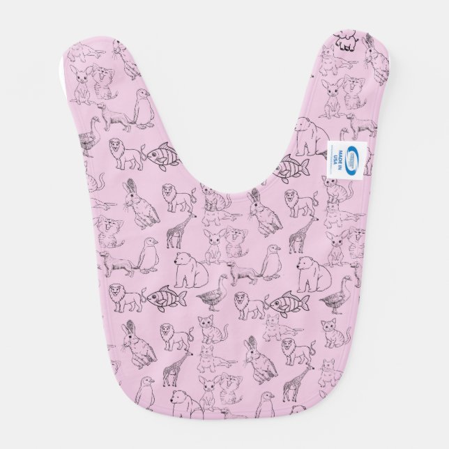 Wild Wonders Baby Bib (Back)