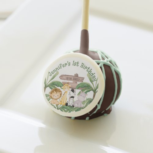 Wild Wonders Baby Wild Animal Theme Birthday Cake Pops