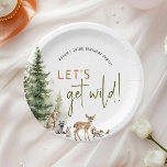 Wild Woodland Animals Birthday Party Paper Plates<br><div class="desc">Celebrate your little one's special day with our wild woodland animals birthday party paper plates, perfect for a cute and whimsical occasion! It features a modern watercolor forest theme with adorable creatures like a fox, brown bear, bunny, and deer. This bohemian design sets a sweet and simple scene with its...</div>