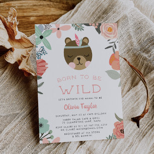 Wild Woodland Baby Shower Invitation