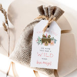 Wild Woodland Kids' Birthday Favor Tags<br><div class="desc">Thank your party guests with these adorable tags that are perfect for attaching to party favors or goodie bags. Cute boho woodland animal design features a sweet smiling baby bear cub with long eyelashes and a feather headband in soft boho pastel colors. "Thank You - we hope you had a...</div>