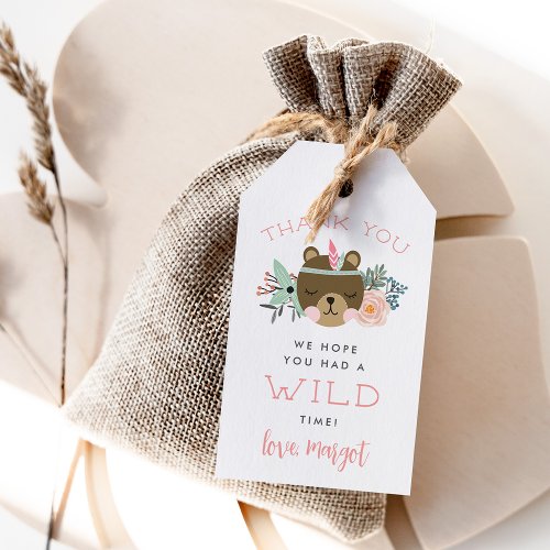 Wild Woodland Kids Birthday Favor Tags