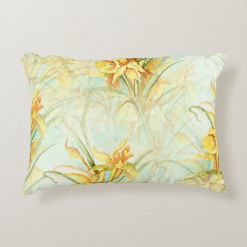 Wild Yellow Flowers Accent Pillow