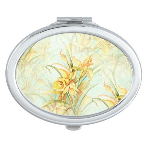 Wild Yellow Flowers Compact Mirror
