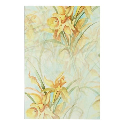 Wild Yellow Flowers Faux Canvas Print