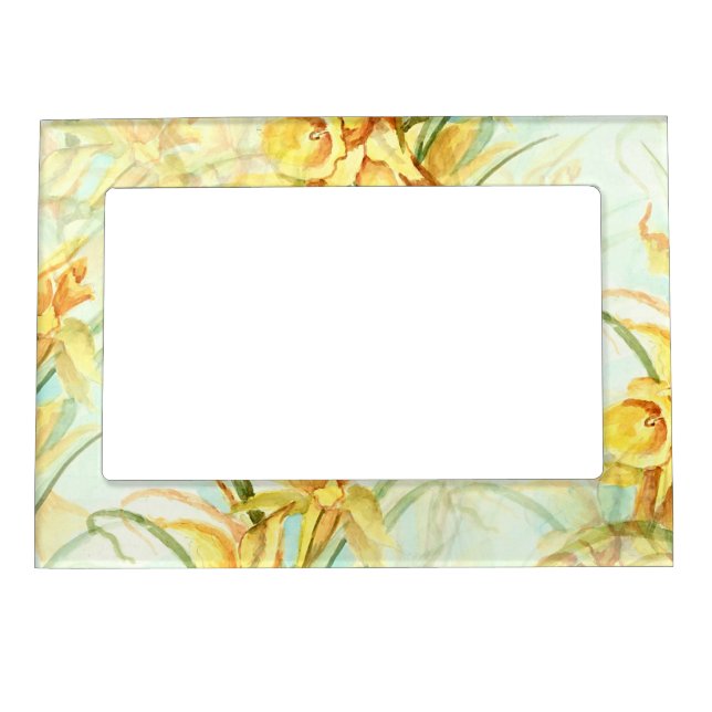 Wild Yellow Flowers Magnetic Frame (Front)