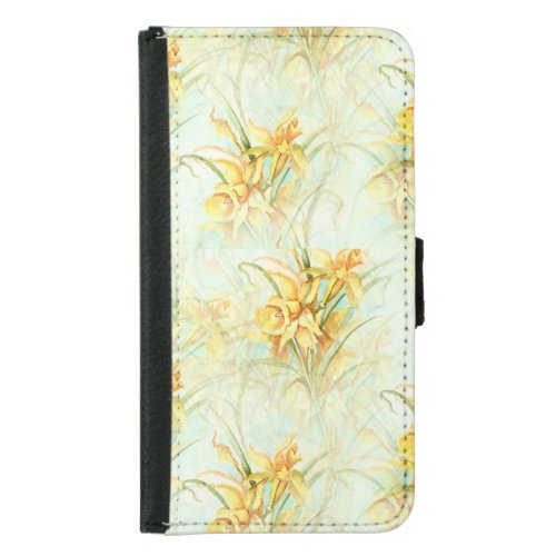 Wild Yellow Flowers Samsung Galaxy S5 Wallet Case