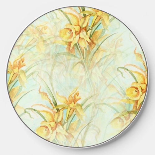 Wild Yellow Flowers Wireless Charger