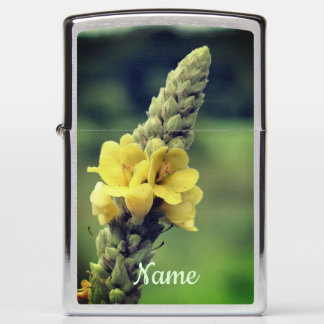 Wild Yellow Mullein Flower Personalized Zippo Lighter