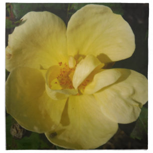 Wild Yellow Rose Cloth Napkin