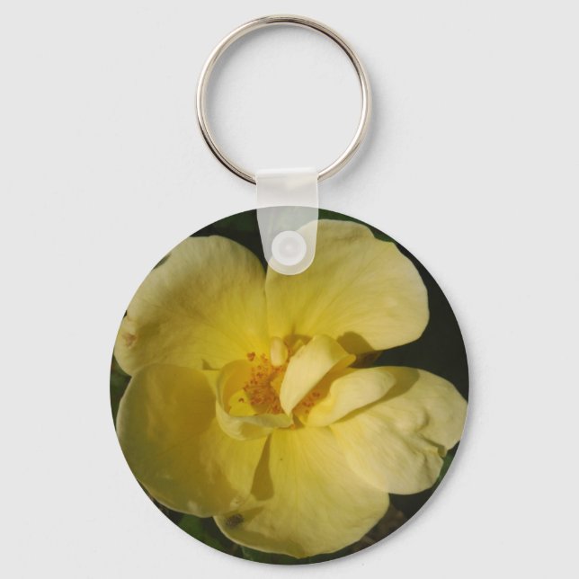 Wild Yellow Rose Keychain (Front)