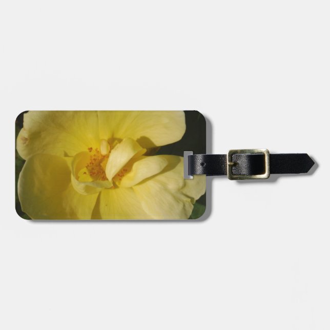 Wild Yellow Rose Luggage Tag (Front Horizontal)