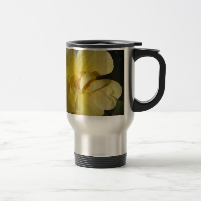 Wild Yellow Rose Travel Mug (Right)