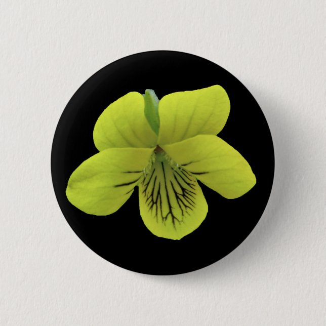 Wild Yellow Violet Coordinating Items Button (Front)