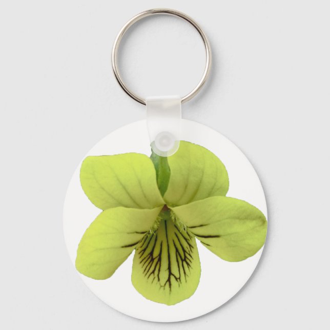 Wild Yellow Violet Coordinating Items Keychain (Front)