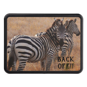 Wild Zebra  Back OFF Hitch Cover