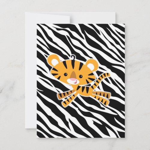 wild zebra blue baby shower invitations!