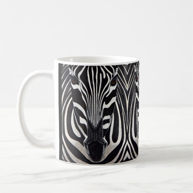 Wild Zebra Coffee Mug (Left)