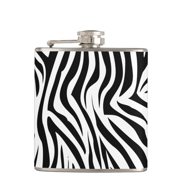 Wild Zebra Flask (Front)