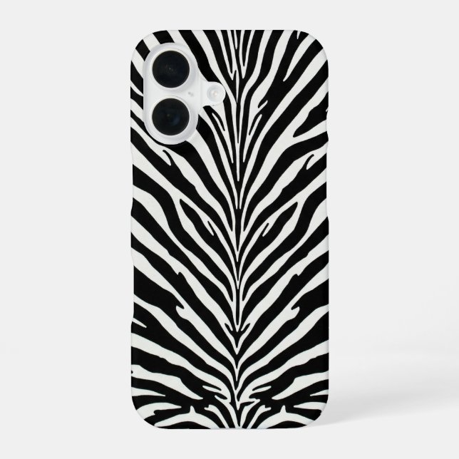 Wild Zebra Pattern Iphone Case (Back)